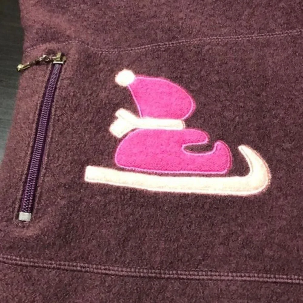 Vintage Zink Woman’s Small‎ Wool Purple Jacket Inuit Eskimo Cardigan